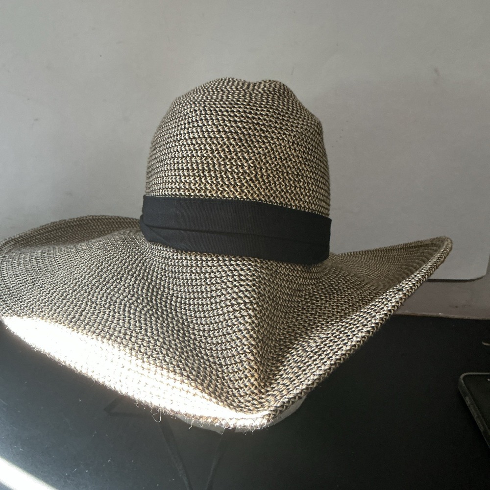 Solar Escape Woven Paper Hat Crushable Fedora Panama Sun Unisex ONE SIZE BENT